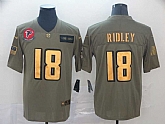 Nike Falcons 18 Calvin Ridley 2019 Olive Gold Salute To Service Limited Jersey,baseball caps,new era cap wholesale,wholesale hats